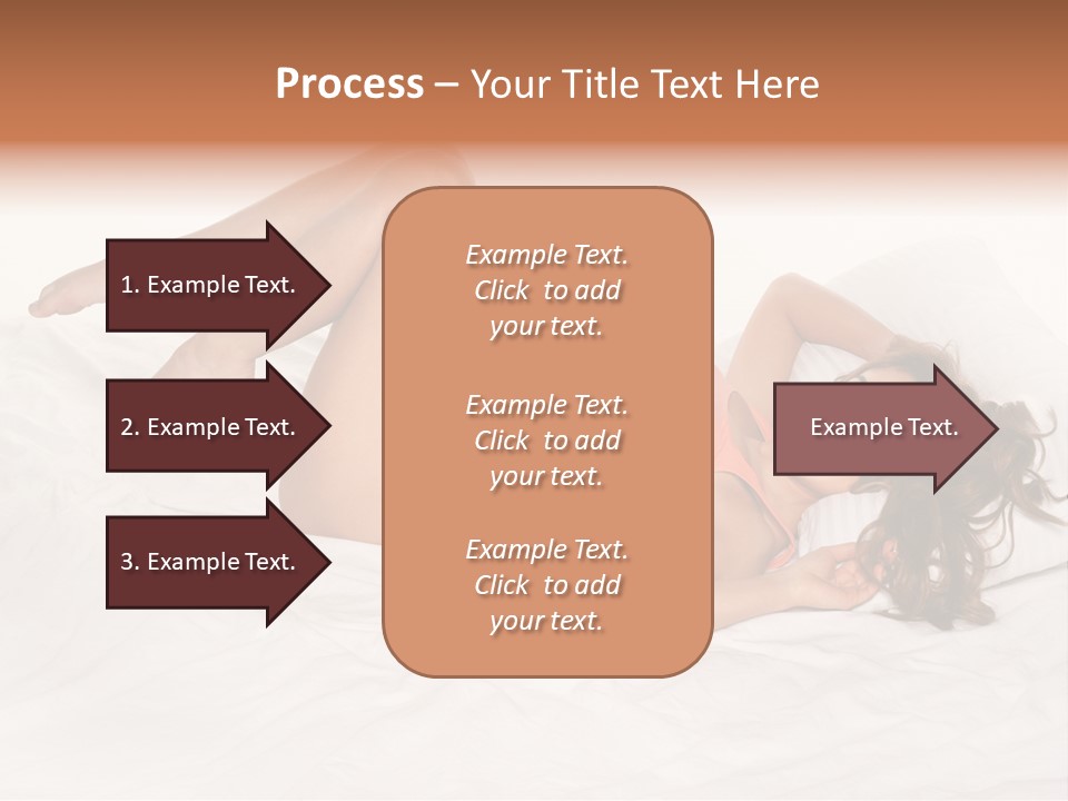 Knickers Attractive White Bed PowerPoint Template