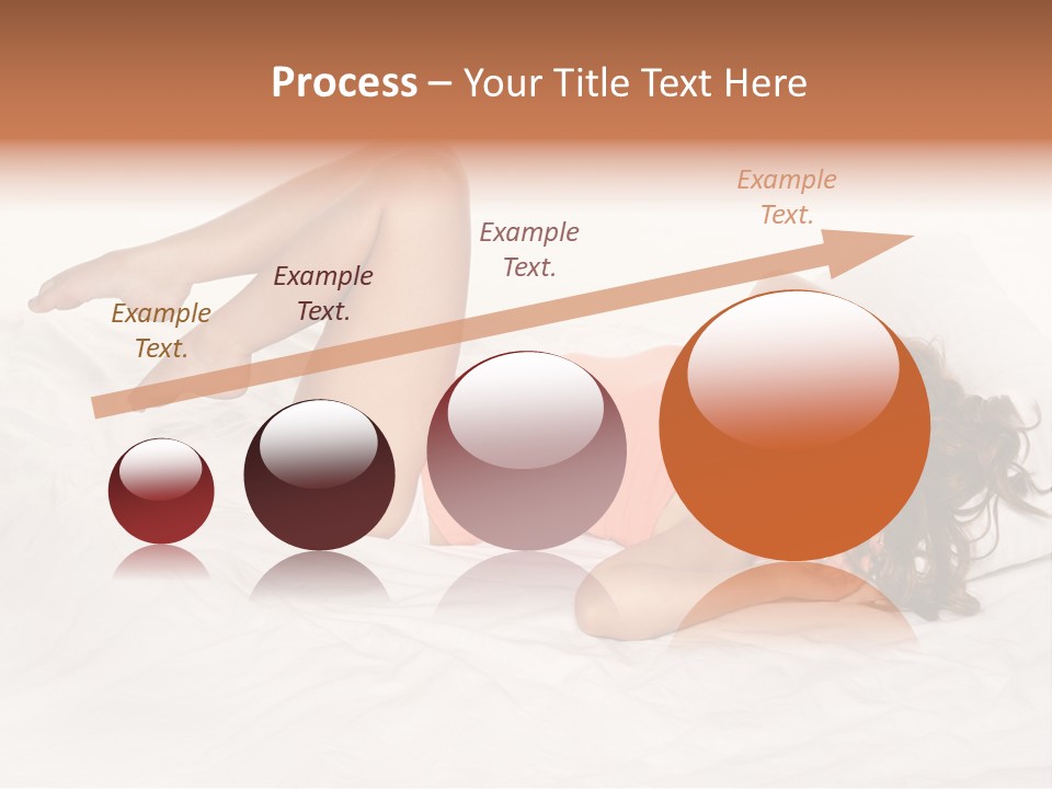 Knickers Attractive White Bed PowerPoint Template