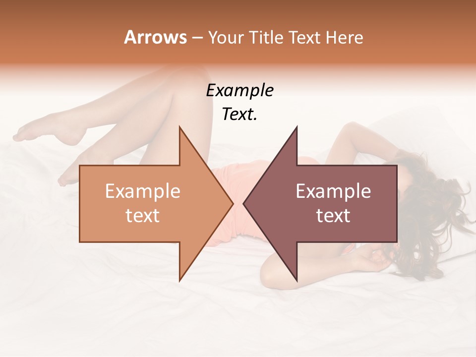 Knickers Attractive White Bed PowerPoint Template