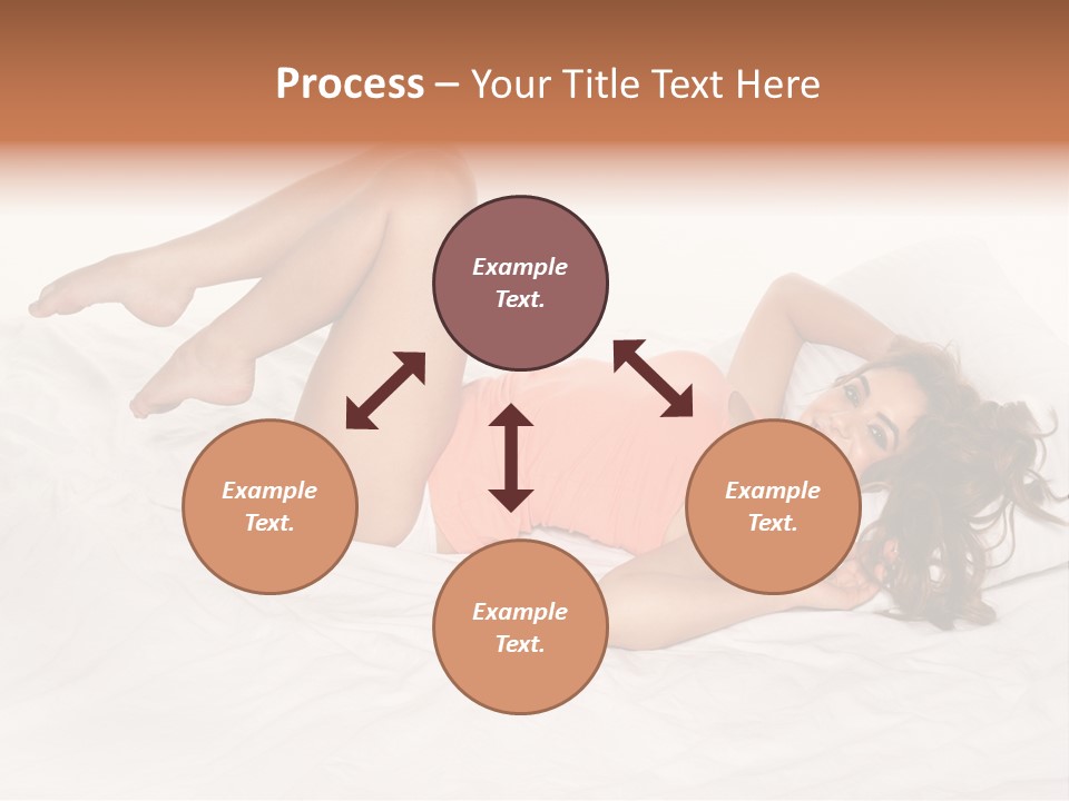 Knickers Attractive White Bed PowerPoint Template