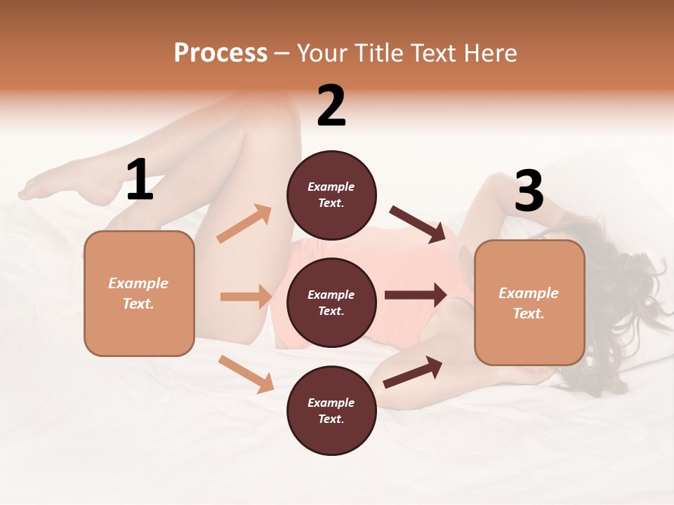 Knickers Attractive White Bed PowerPoint Template