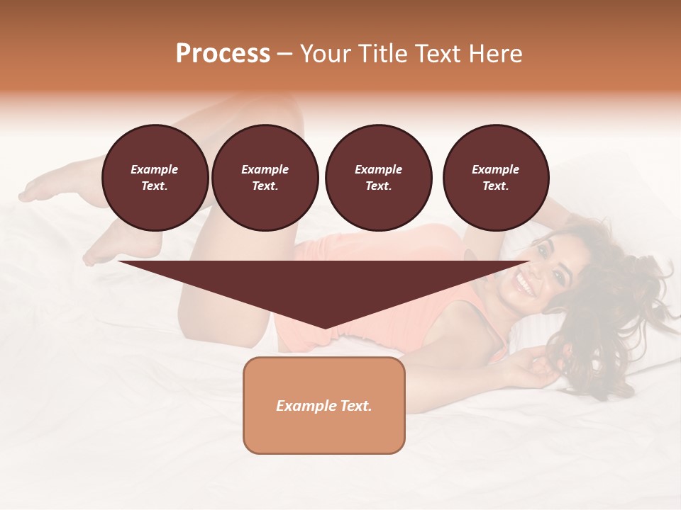 Knickers Attractive White Bed PowerPoint Template