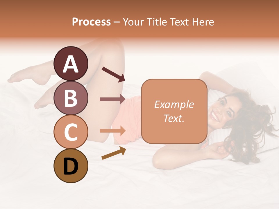Knickers Attractive White Bed PowerPoint Template