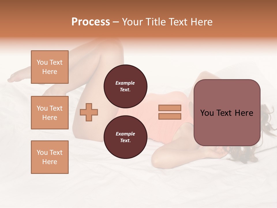 Knickers Attractive White Bed PowerPoint Template