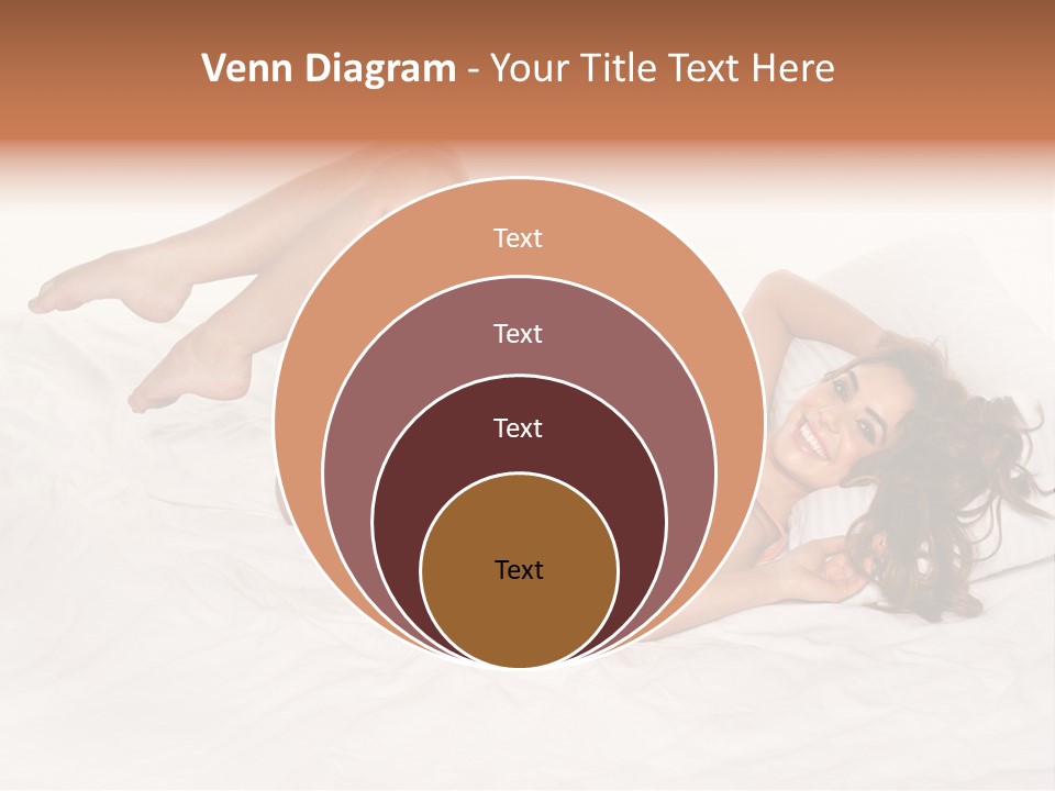 Knickers Attractive White Bed PowerPoint Template