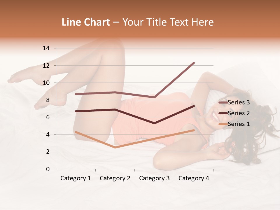 Knickers Attractive White Bed PowerPoint Template