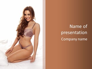 Lingerie Lifestyle Young Youthful PowerPoint Template