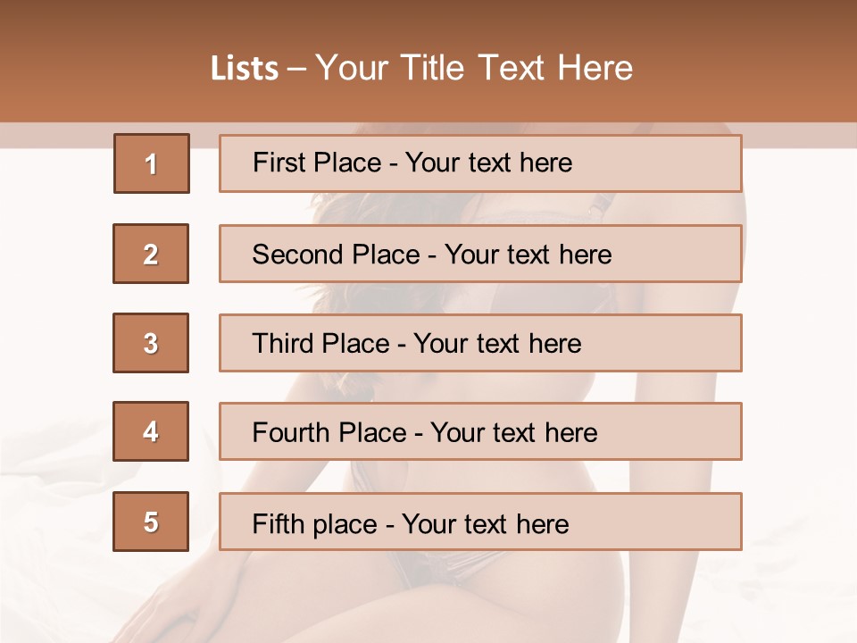 Lingerie Lifestyle Young Youthful PowerPoint Template