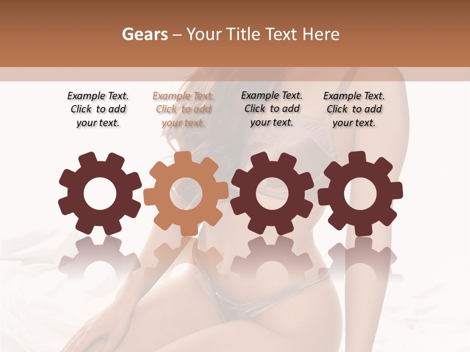 Lingerie Lifestyle Young Youthful PowerPoint Template