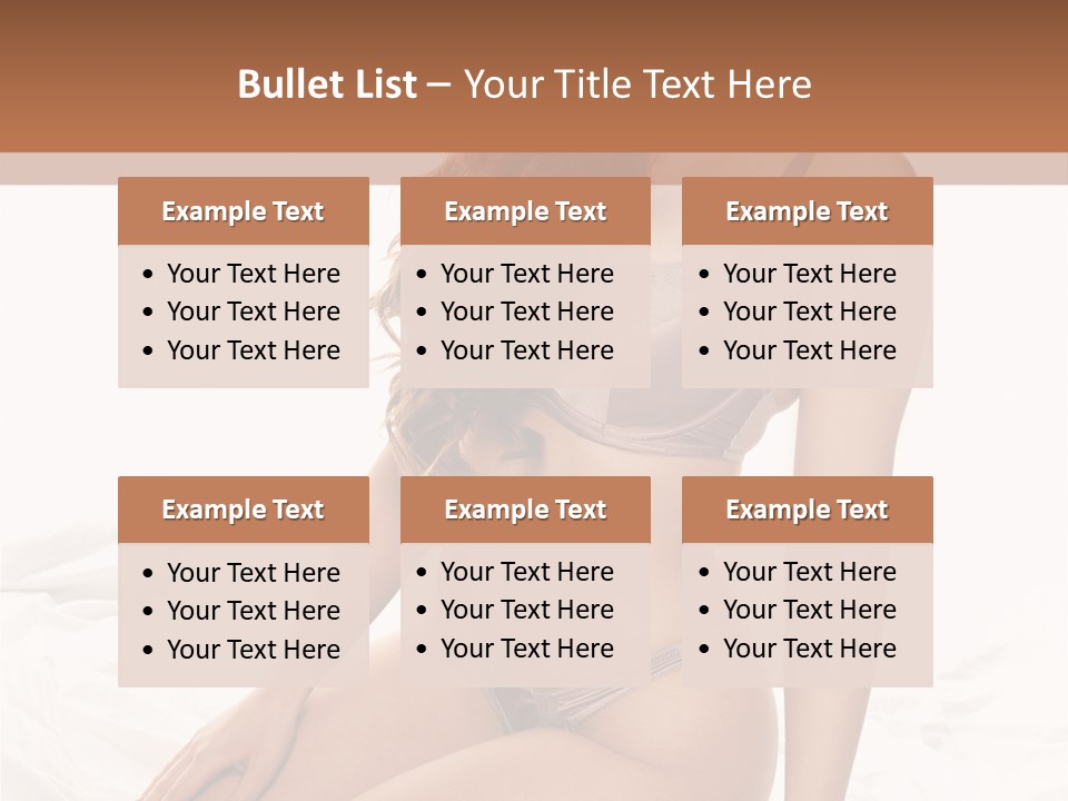 Lingerie Lifestyle Young Youthful PowerPoint Template