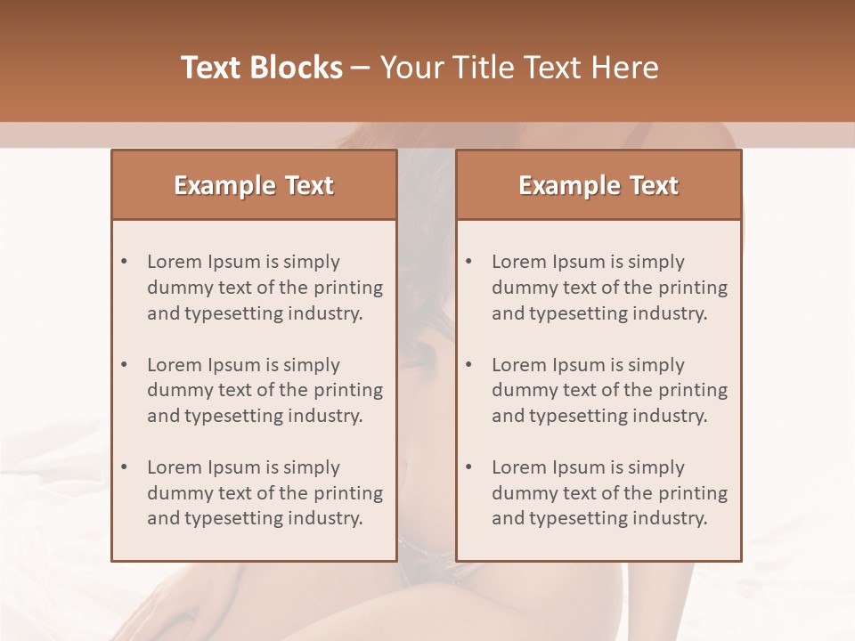 Lingerie Lifestyle Young Youthful PowerPoint Template