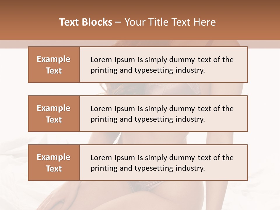 Lingerie Lifestyle Young Youthful PowerPoint Template