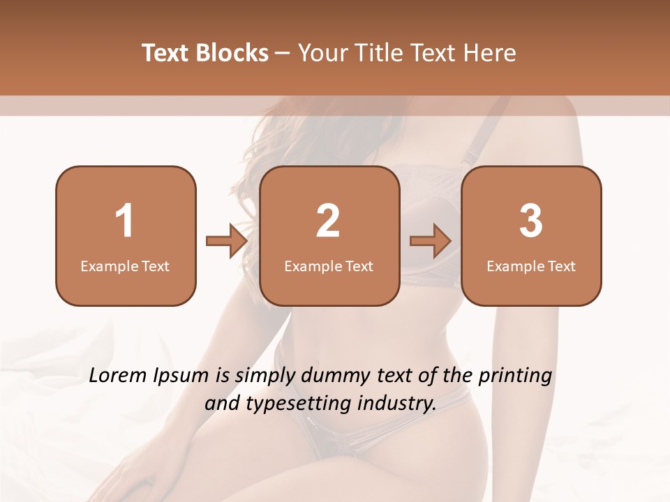 Lingerie Lifestyle Young Youthful PowerPoint Template