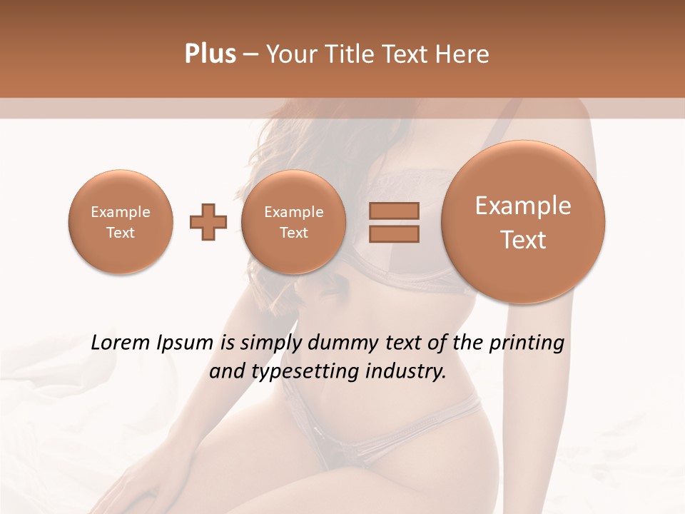 Lingerie Lifestyle Young Youthful PowerPoint Template