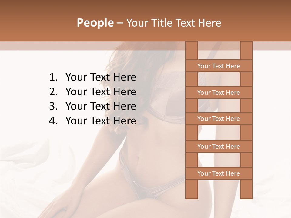 Lingerie Lifestyle Young Youthful PowerPoint Template