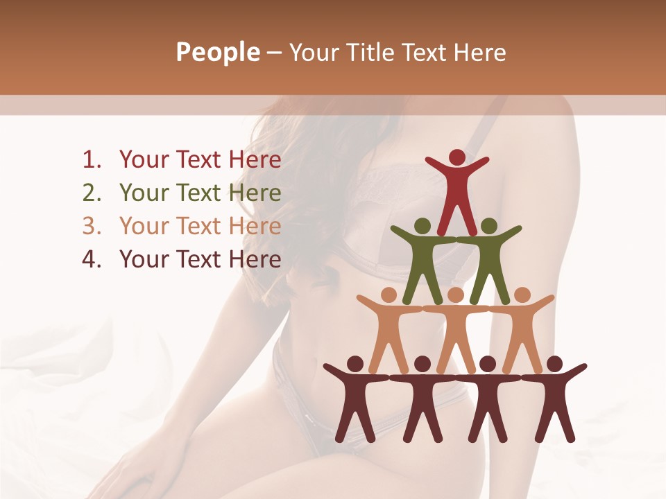 Lingerie Lifestyle Young Youthful PowerPoint Template