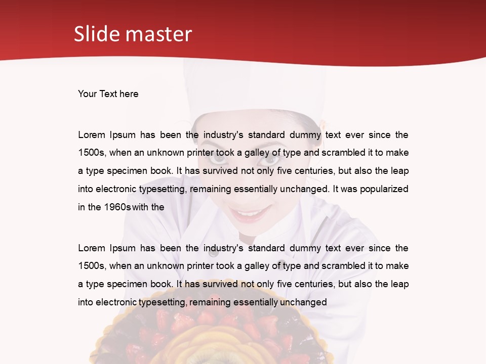 Female Smiling Preparation PowerPoint Template