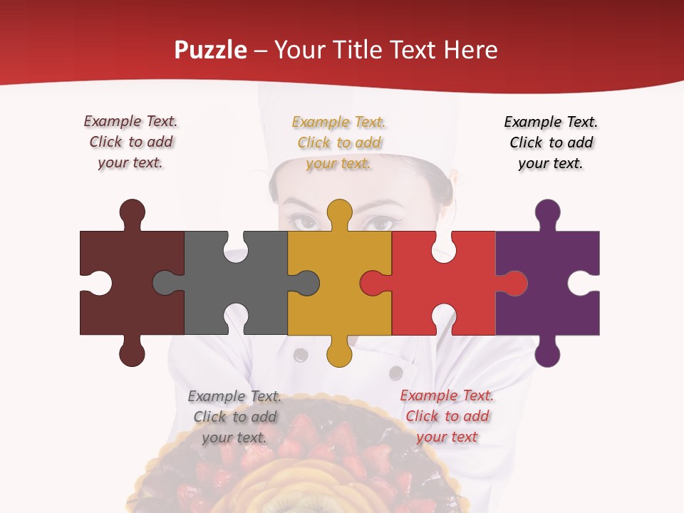 Female Smiling Preparation PowerPoint Template