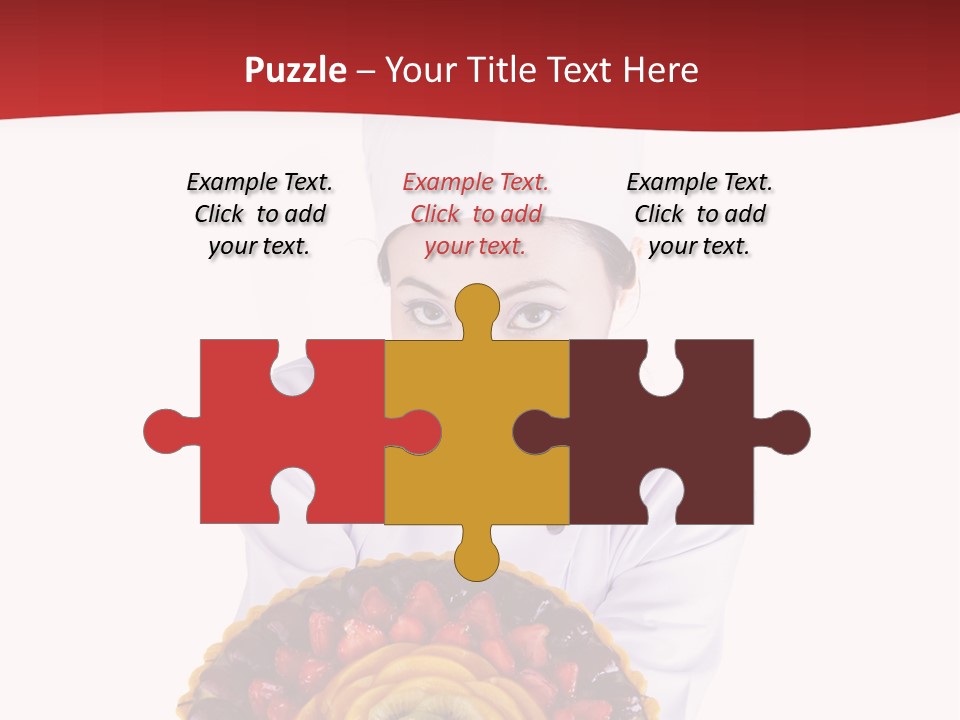 Female Smiling Preparation PowerPoint Template