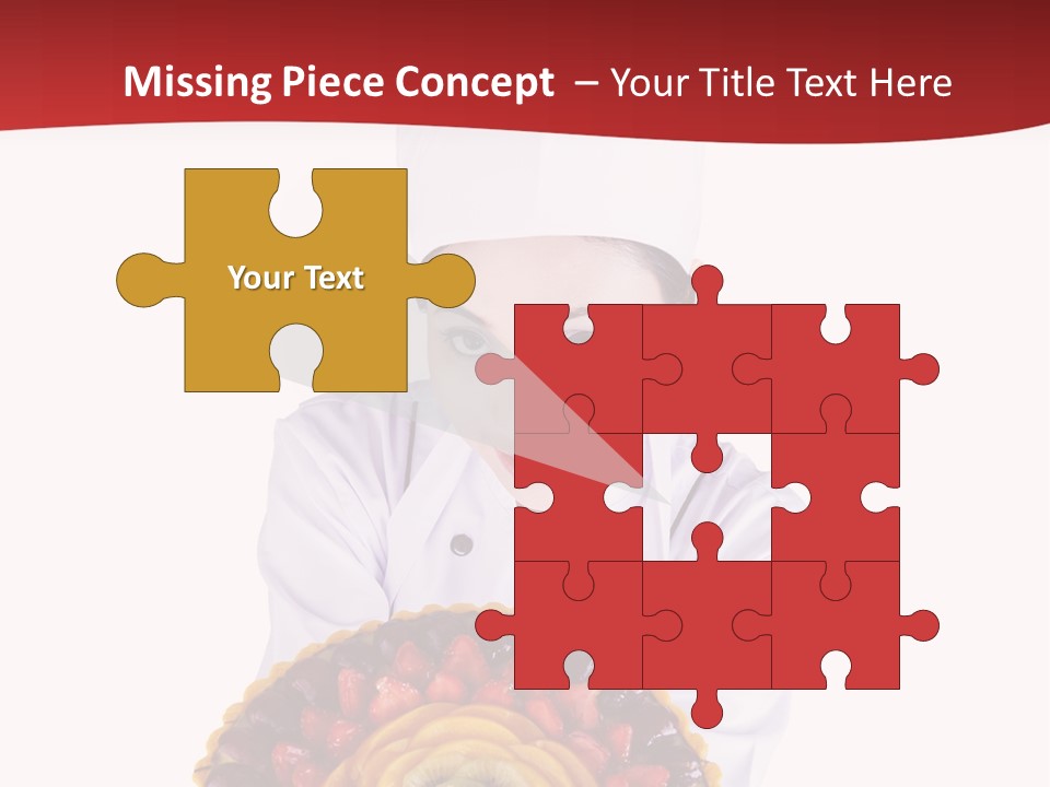 Female Smiling Preparation PowerPoint Template