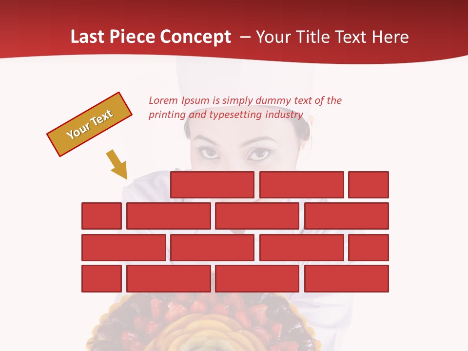 Female Smiling Preparation PowerPoint Template