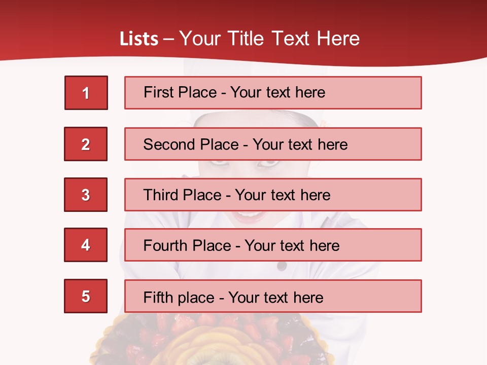 Female Smiling Preparation PowerPoint Template