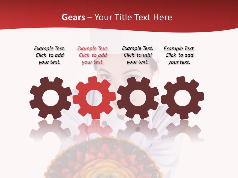 Female Smiling Preparation PowerPoint Template