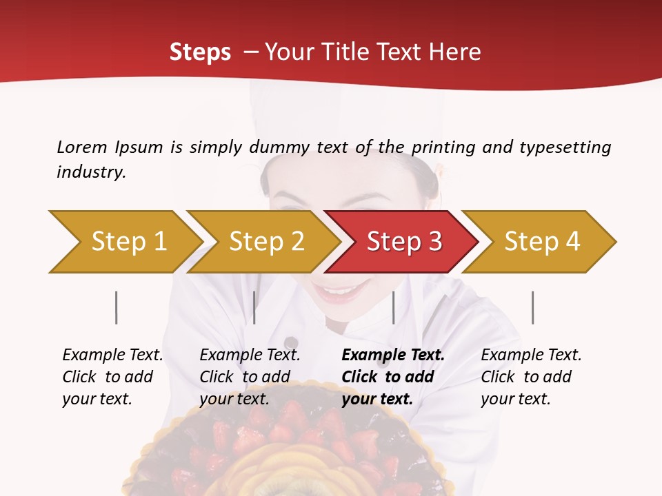 Female Smiling Preparation PowerPoint Template