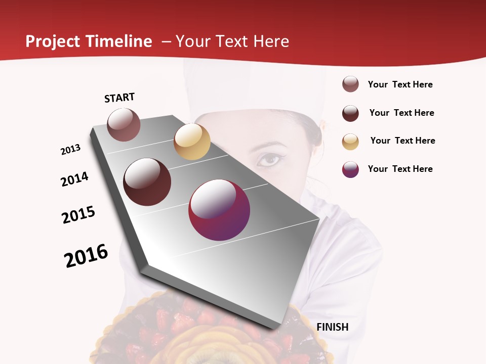 Female Smiling Preparation PowerPoint Template