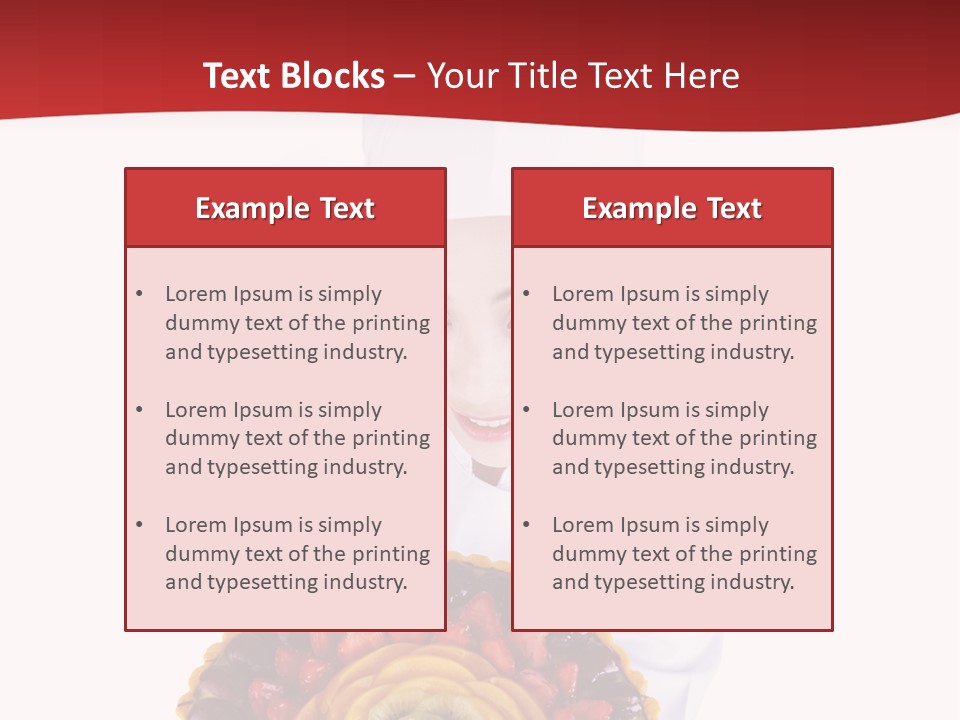 Female Smiling Preparation PowerPoint Template