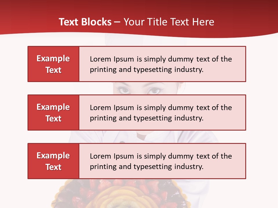 Female Smiling Preparation PowerPoint Template