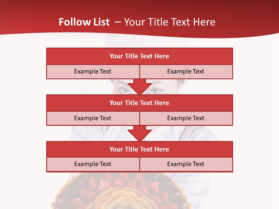 Female Smiling Preparation PowerPoint Template