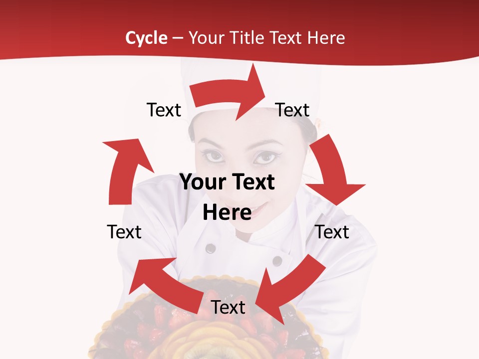 Female Smiling Preparation PowerPoint Template