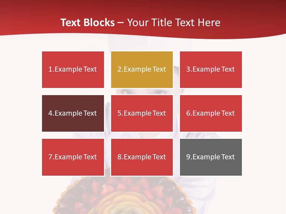 Female Smiling Preparation PowerPoint Template