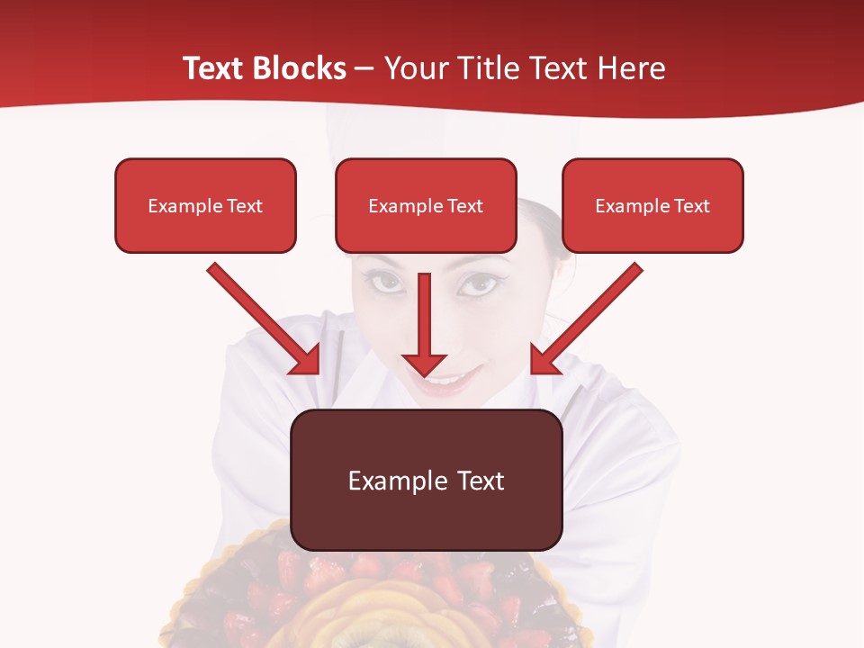 Female Smiling Preparation PowerPoint Template