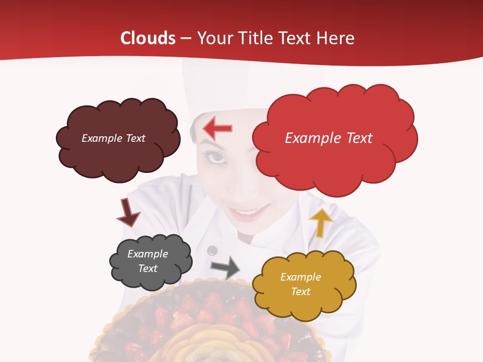 Female Smiling Preparation PowerPoint Template