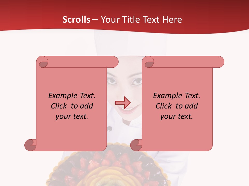 Female Smiling Preparation PowerPoint Template