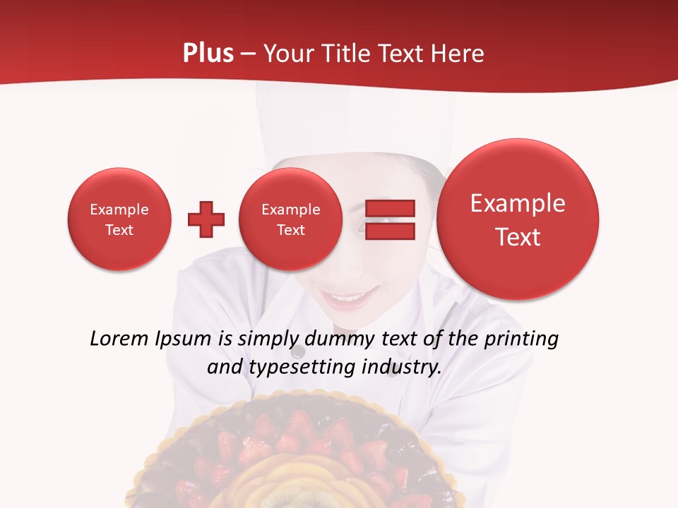 Female Smiling Preparation PowerPoint Template