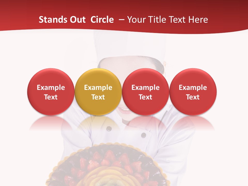 Female Smiling Preparation PowerPoint Template