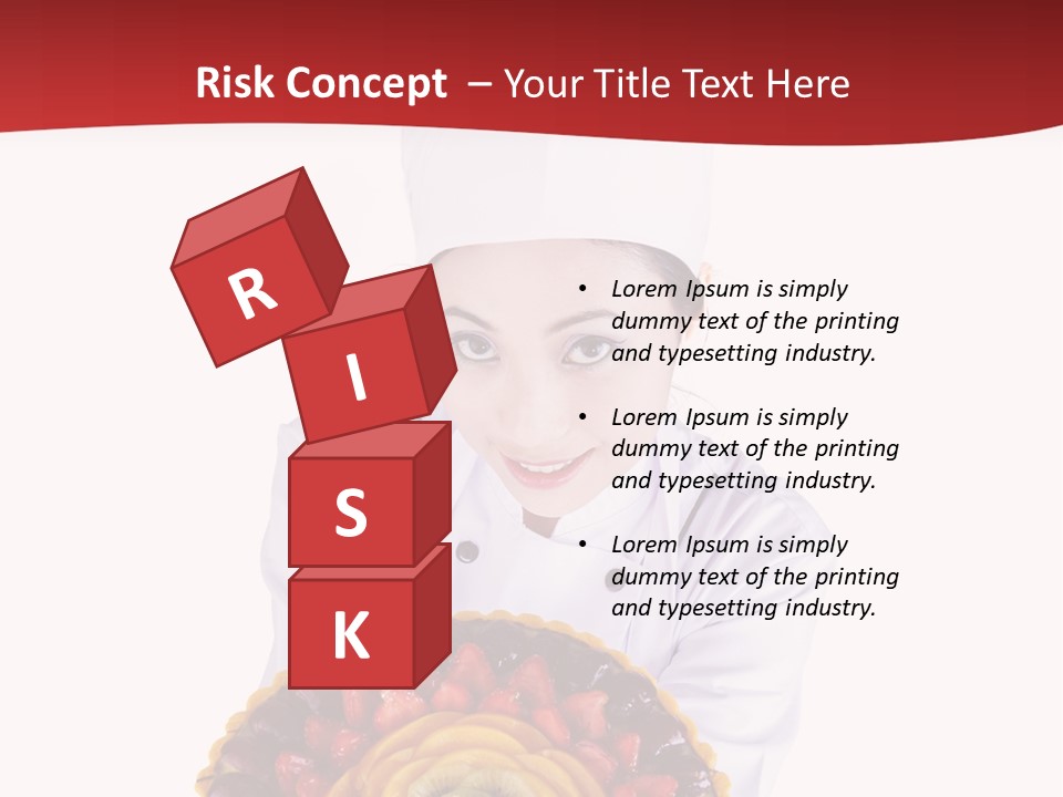 Female Smiling Preparation PowerPoint Template