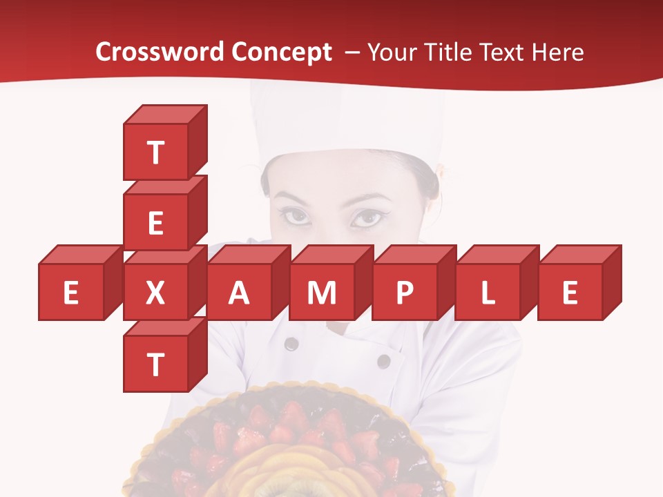 Female Smiling Preparation PowerPoint Template