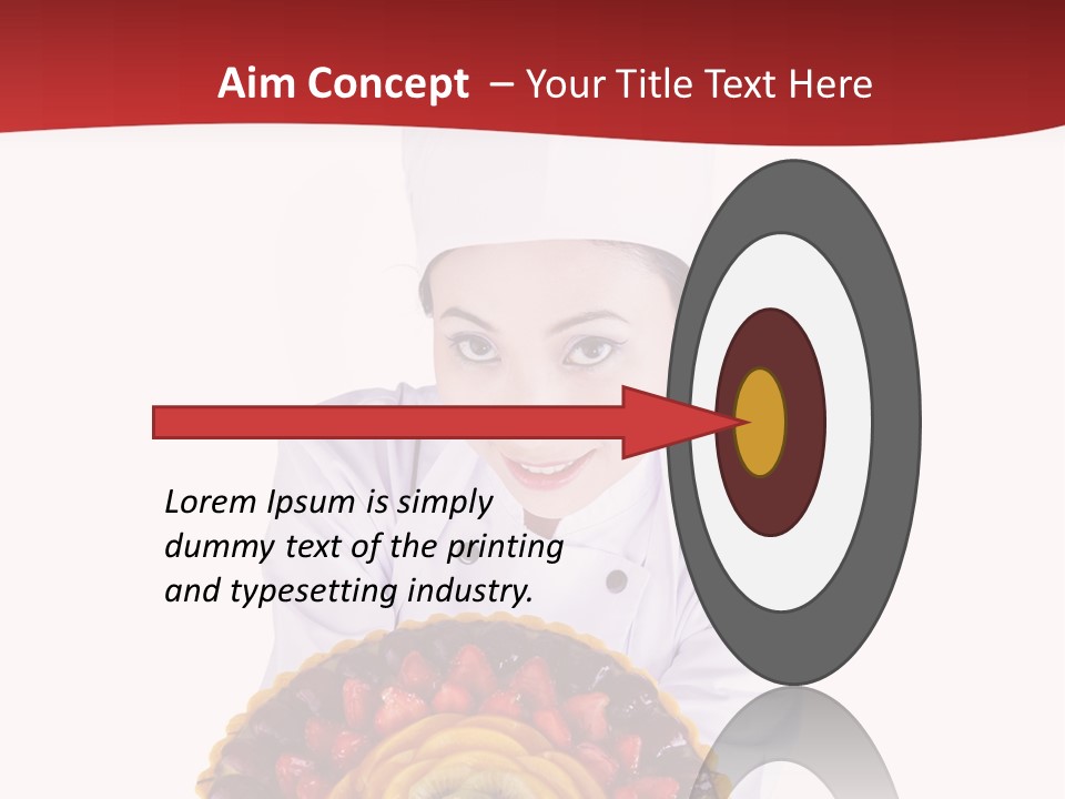 Female Smiling Preparation PowerPoint Template