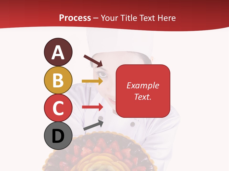 Female Smiling Preparation PowerPoint Template