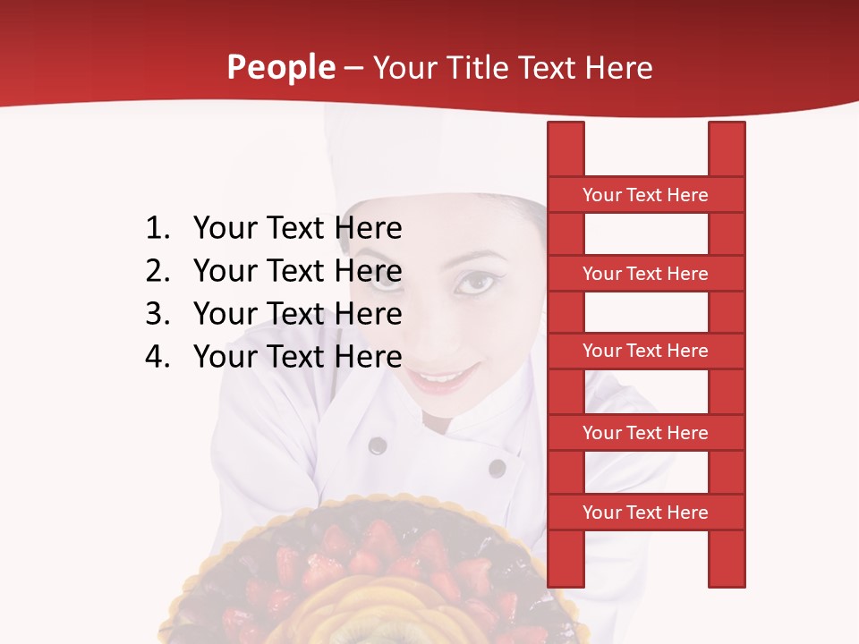 Female Smiling Preparation PowerPoint Template