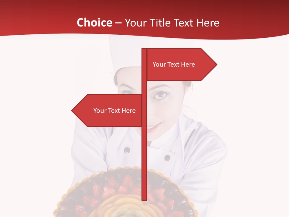 Female Smiling Preparation PowerPoint Template