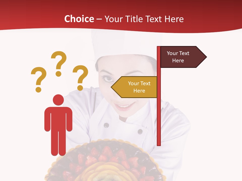 Female Smiling Preparation PowerPoint Template