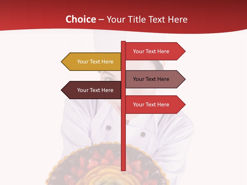Female Smiling Preparation PowerPoint Template