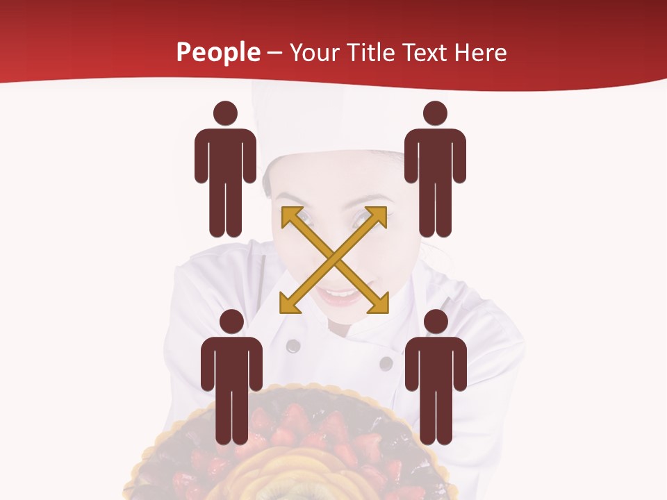 Female Smiling Preparation PowerPoint Template