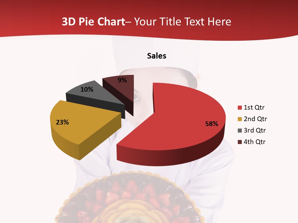 Female Smiling Preparation PowerPoint Template