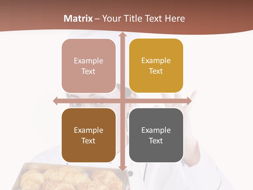 Holding Female Bread PowerPoint Template